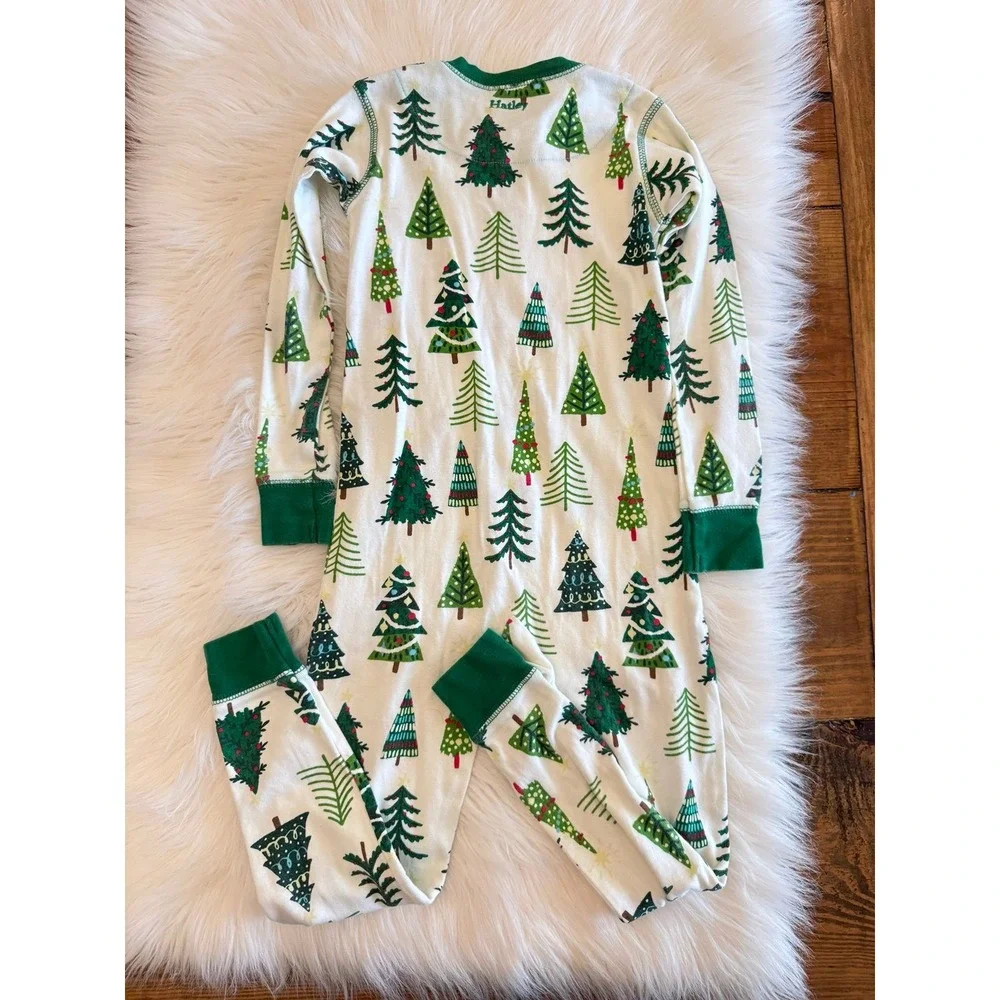 Hatley Christmas tree pajamas size‎ 4 EUC